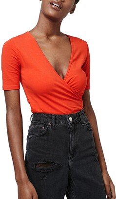 Surplice Short Sleeve Bodysuit