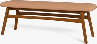 Scandinavian Dining Bench Heather Coral