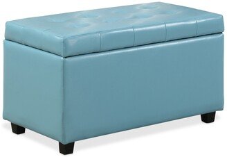 Verona Faux Leather Storage Ottoman