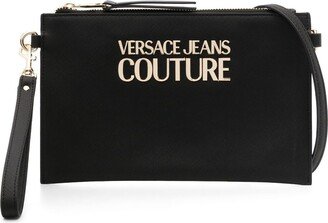 Logo-Plaque Detail Clutch Bag-AA