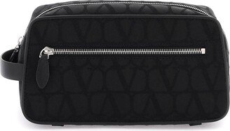 Black Iconographe Nylon Beauty Case-AB