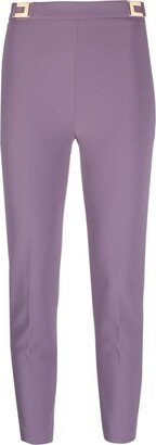 High-Waist Skinny Trousers-AB