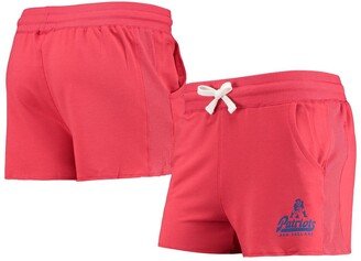 Women's Red New England Patriots Tri-Blend Shorts