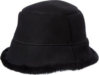 Surell Accessories Shearling Bucket Hat