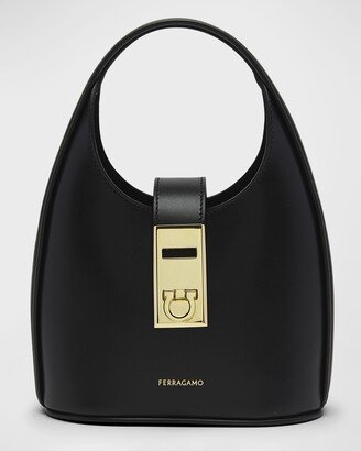 Archive Gancio Leather Hobo Bag-AB