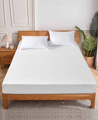 Cooling Water-Resistant Mattress Protector Fitted Quilted Protect Cover 18 Deep, Queen