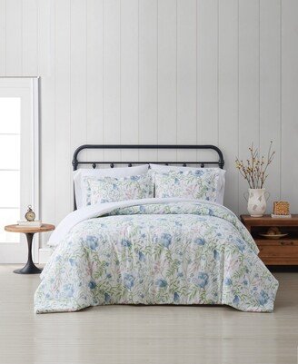 Field Floral King 3 Piece Comforter Set