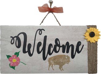 North Dakota Slate Farmhouse-style Entryway Welcome Sign