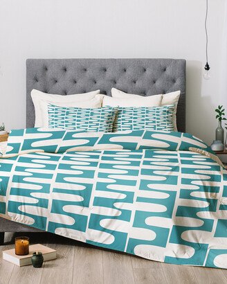 Heather Dutton Hopscotch Blue Comforter Set