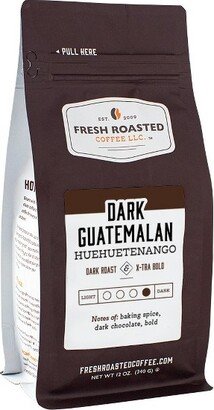 Fresh Roasted Coffee, Dark Guatemalan Huehuetenango Coffee, Dark Roast Whole Bean - 12oz
