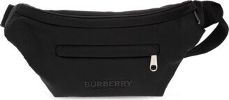 Belt Bag With Logo - Black-AM