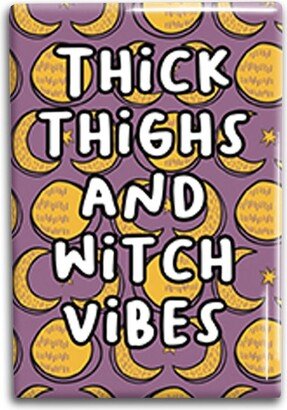 Witch Vibes Decorative Magnet - Funny Refrigerator Magnet Inches