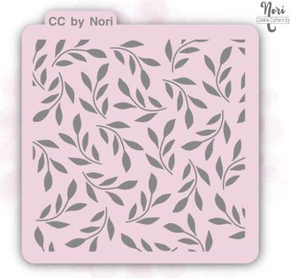 Floral Branch 1 Stencil - Cookie Cutters By Nori Cnp0005