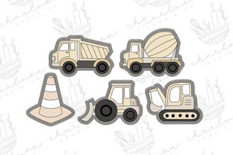 Construction Vehicles Cookie Cutters