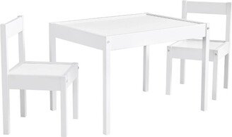 3pc Annya Kiddy Kids' Table Set White - Room & Joy