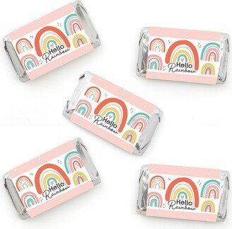 Big Dot Of Happiness Hello Rainbow Mini Candy Stickers Boho Baby Shower & Birthday Party Favor 40 ct