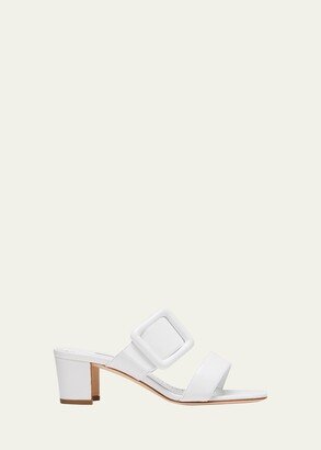 Tituba Leather Buckle Slide Sandals