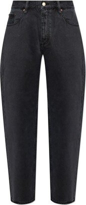 Benz High-Waist Straight-Leg Jeans