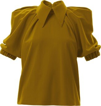 Julia Allert Designer Mustard Blouse