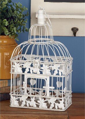 Studio 350 White Iron Vintage Birdcage