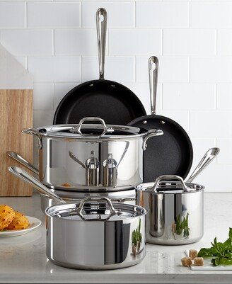 D3 Stainless 3-ply Bonded Cookware Set, Nonstick 10 piece