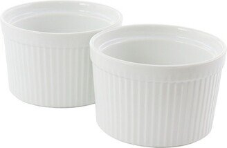 Our Table Simply White Porcelain 22 Ounce Ramekin Set of 2