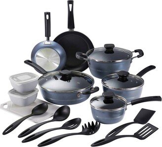 21pc Aluminum Non Stick Cookware Set