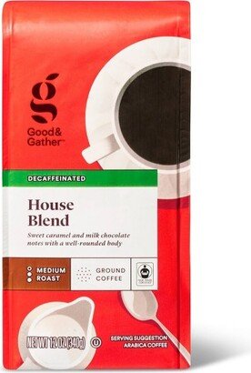 House Blend Medium Roast Ground Coffee - Decaf - 12oz - Good & Gather™