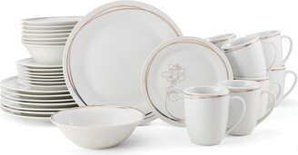 Love Blooms 32 Piece Dinnerware Set, Service for 8