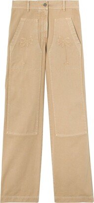 Mid-Rise Straight-Leg Trousers-CE