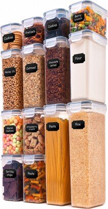 Cheer Collection Air Tight Food Storage Container, 14 Pack