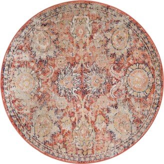 Bayshore Home Dolores DOL02 3'11 x 3'11 Round Area Rug