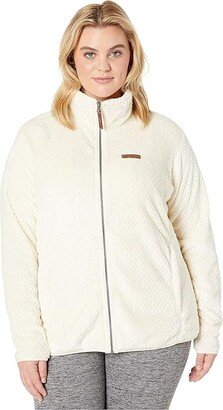 Plus Size Fire Side II Sherpa Full Zip (Chalk) Women's Coat