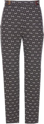 Monogrammed Tapered Trousers