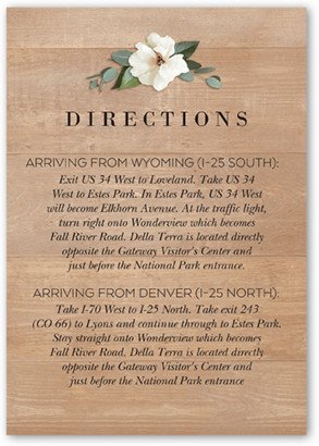 Enclosure Cards: Bohemian Flowers Wedding Enclosure Card, Beige, Matte, Signature Smooth Cardstock, Square