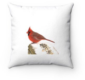 Northern Cardinal Pillow - Throw Custom Cover Gift Idea Room Decor