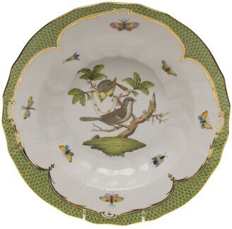 Rothschild Bird Green Motif 01 Rim Soup Bowl