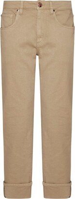 Straight-Leg Cropped Pants-AB