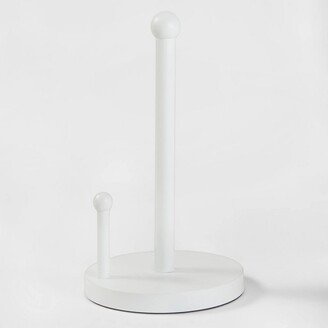 Stainless Steel Paper Towel Holder White