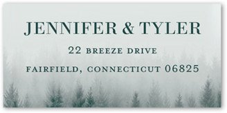 Wedding Address Labels: Mountain Mist Address Label, Green, Address Label, Matte