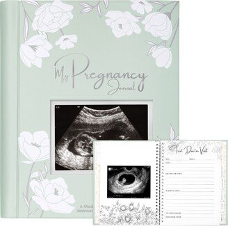 KeaBabies Blossom Pregnancy Journal, 80 Pages Hardcover Pregnancy Book for First Time Moms, Baby Memory Book (Sage)