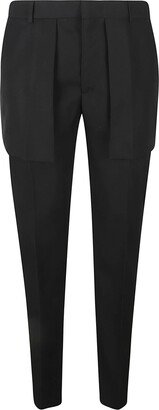 Pleat Detail Slim Fit Trousers