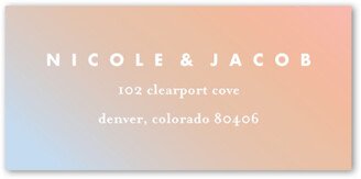 Wedding Address Labels: Retro Gradient Overlay Address Label, White, Address Label, Matte