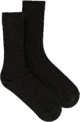 Recycled Cotton Socks in Black