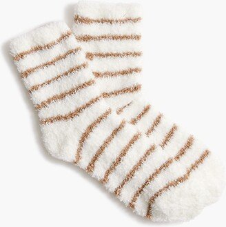 Women's Striped Fuzzy Boot Socks