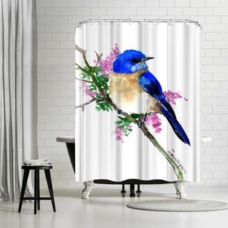 71 x 74 Shower Curtain, Bluebird 2 by Suren Nersisyan