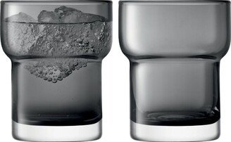 Set Of 2 Glass Utility Tumblers