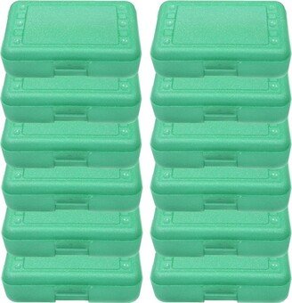 Romanoff Plastic Latch Pencil Case Lime Sparkle Pack of 12 (ROM60285-12)