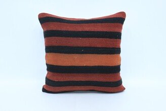 Kilim Pillow, Pillows, Pillow Covers, Red Cover, Striped Case, Cute Throw Cushion, Small 2942