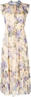 Lyrical Flutter floral-print dress